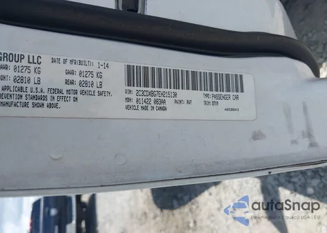 2014 Dodge Charger Se z USA, uszkodzony, nr VIN 2C3CDXBG7EH215130